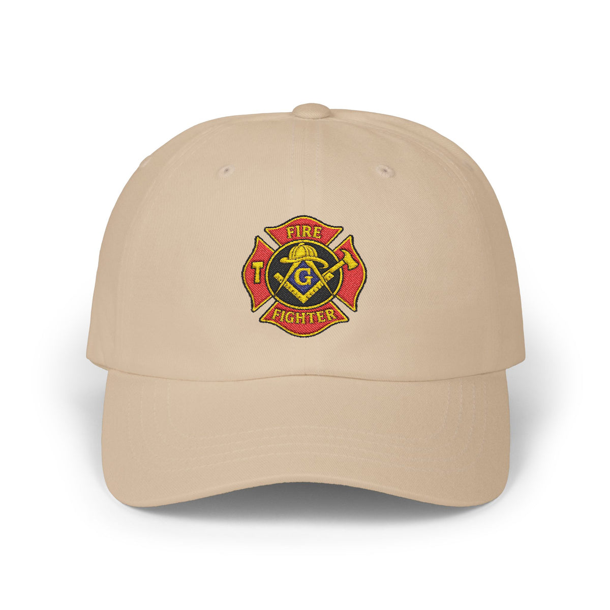 Master Mason Blue Lodge Baseball Cap - Embroidered Firefighter Mason Dad Cap - Bricks Masons