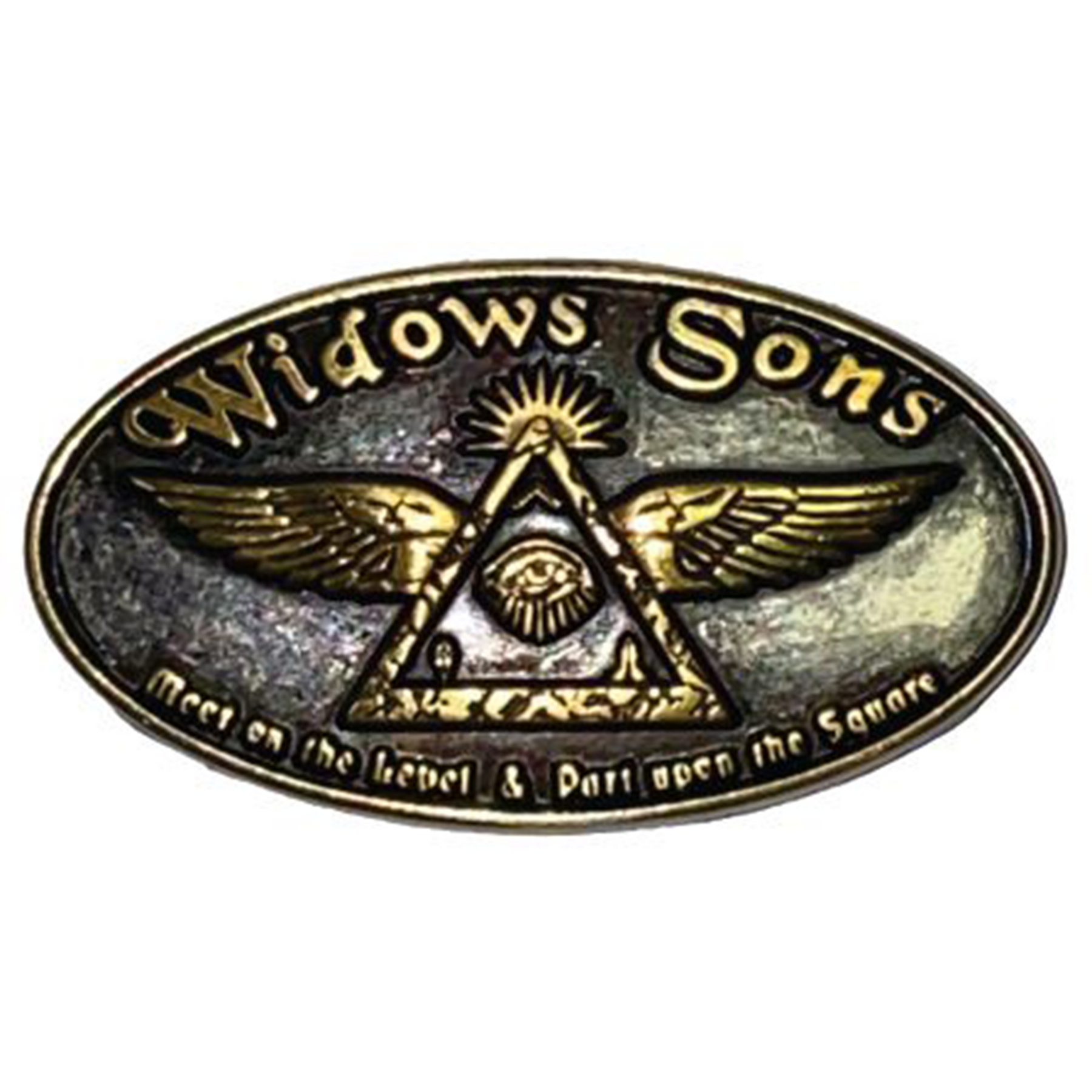 Widows Sons Concho - Eye of Providence & Wings - Bricks Masons