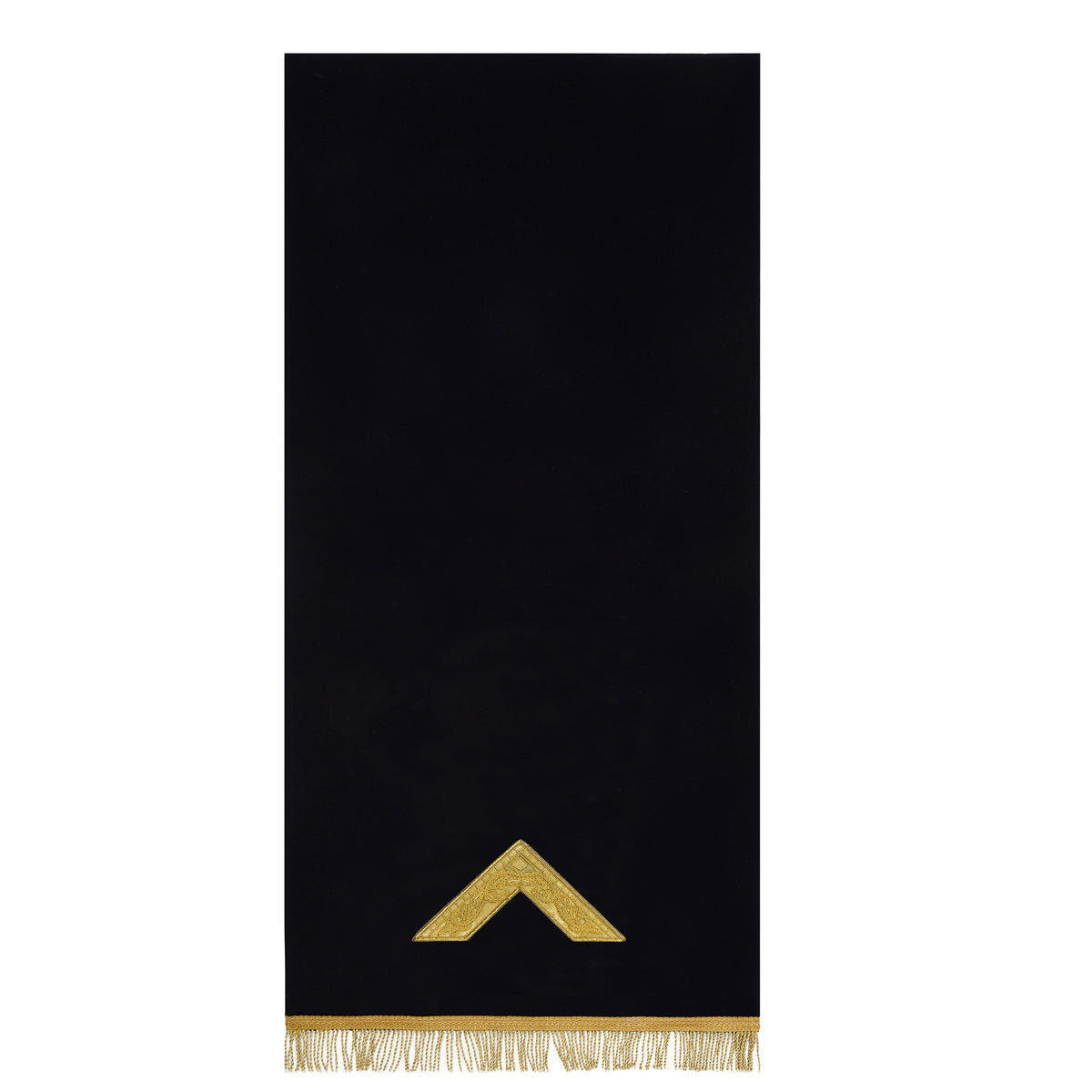 Worshipful Master Blue Lodge Officer Pedestal Cover - Dark Blue With Gold Bullion & Fringe - Bricks Masons
