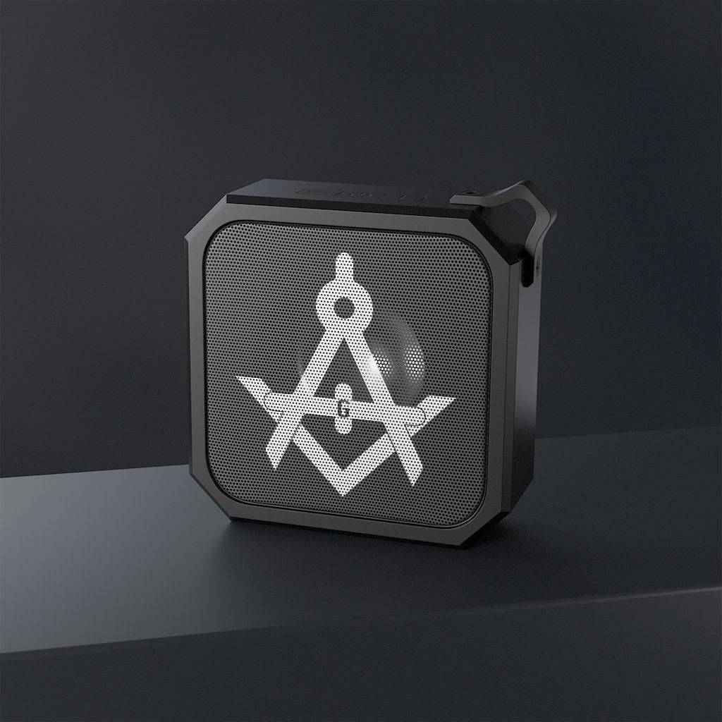 Master Mason Blue Lodge Bluetooth Speaker - Black with Square & Compass G - Bricks Masons
