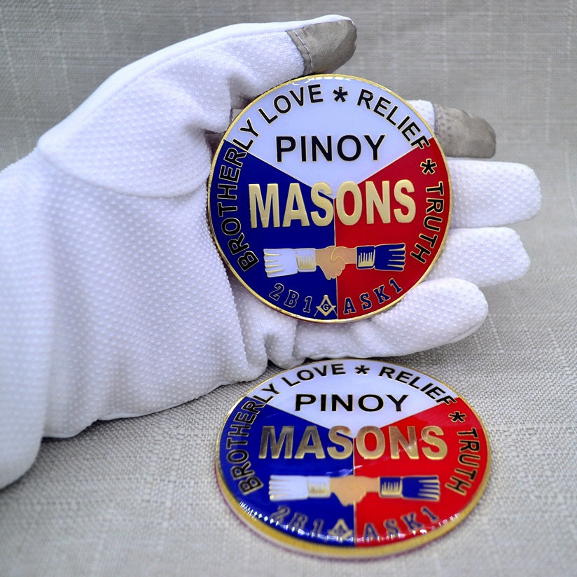 Master Mason Blue Lodge Car Emblem - Pinoy Masons 2B1ASK1 Philippines - Bricks Masons