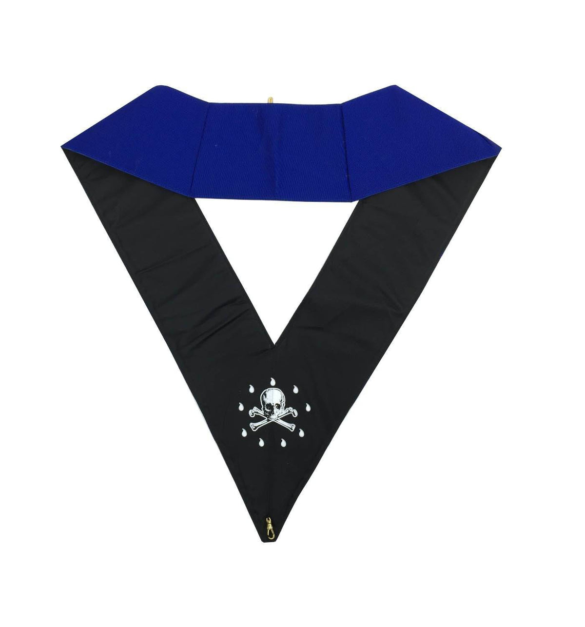 Worshipful Master Blue Lodge Collar - Royal Blue - Bricks Masons