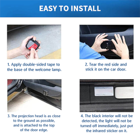 Widows Sons Car Door Light Projector - Customizable Wireless LED - Bricks Masons