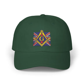 Master Mason Craft Baseball Cap - United Kingdom Mason Square & Compass G - Bricks Masons