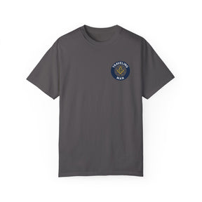 Master Mason Blue Lodge T-Shirt - Traveling Mason Garment-Dyed Tee - Bricks Masons