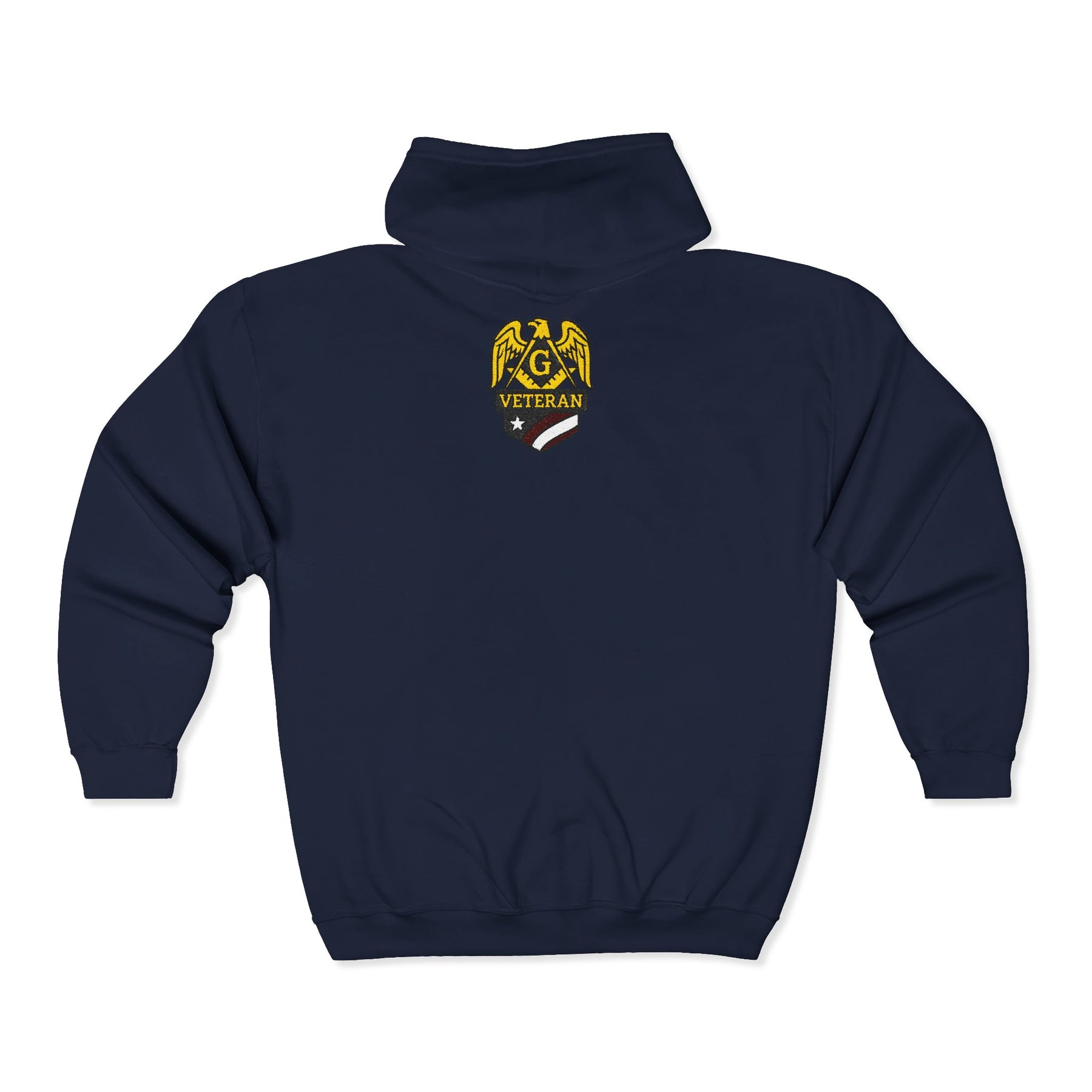 Master Mason Blue Lodge Hoodie - Veteran Mason Zip Up Jacket - Bricks Masons