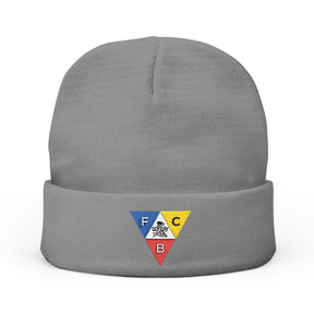 Knights of Pythias Beanie - Knit Embroidery Emblem - Bricks Masons