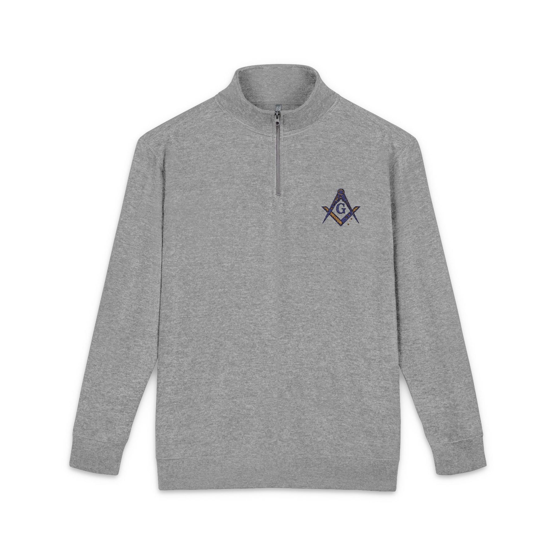 Master Mason Blue Lodge Sweatshirt - Square & Compass G USA Flag Pattern Embroidery