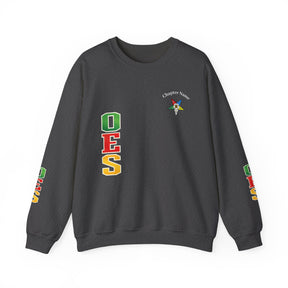 OES Sweatshirt - Colorful Eastern Star & Initials with Personalization - Bricks Masons