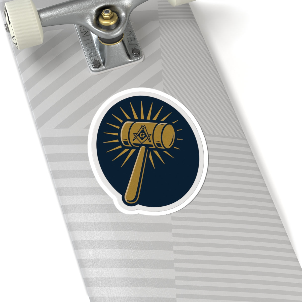 Master Mason Blue Lodge Sticker Decal - Kiss-Cut Colorful - Bricks Masons