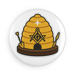 Master Mason Blue Lodge Magnet - Decorative Refrigerator - Bricks Masons