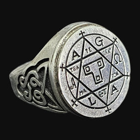 Hexagram Ring, Seal of Solomon, Silver, 1.5 cm, 12 g, Art. 1235 - Bricks Masons
