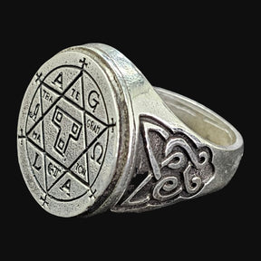 Hexagram Ring, Seal of Solomon, Silver, 1.5 cm, 12 g, Art. 1235 - Bricks Masons