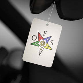 OES Car Air Freshener - Colorful Star with OES Lettering - Bricks Masons