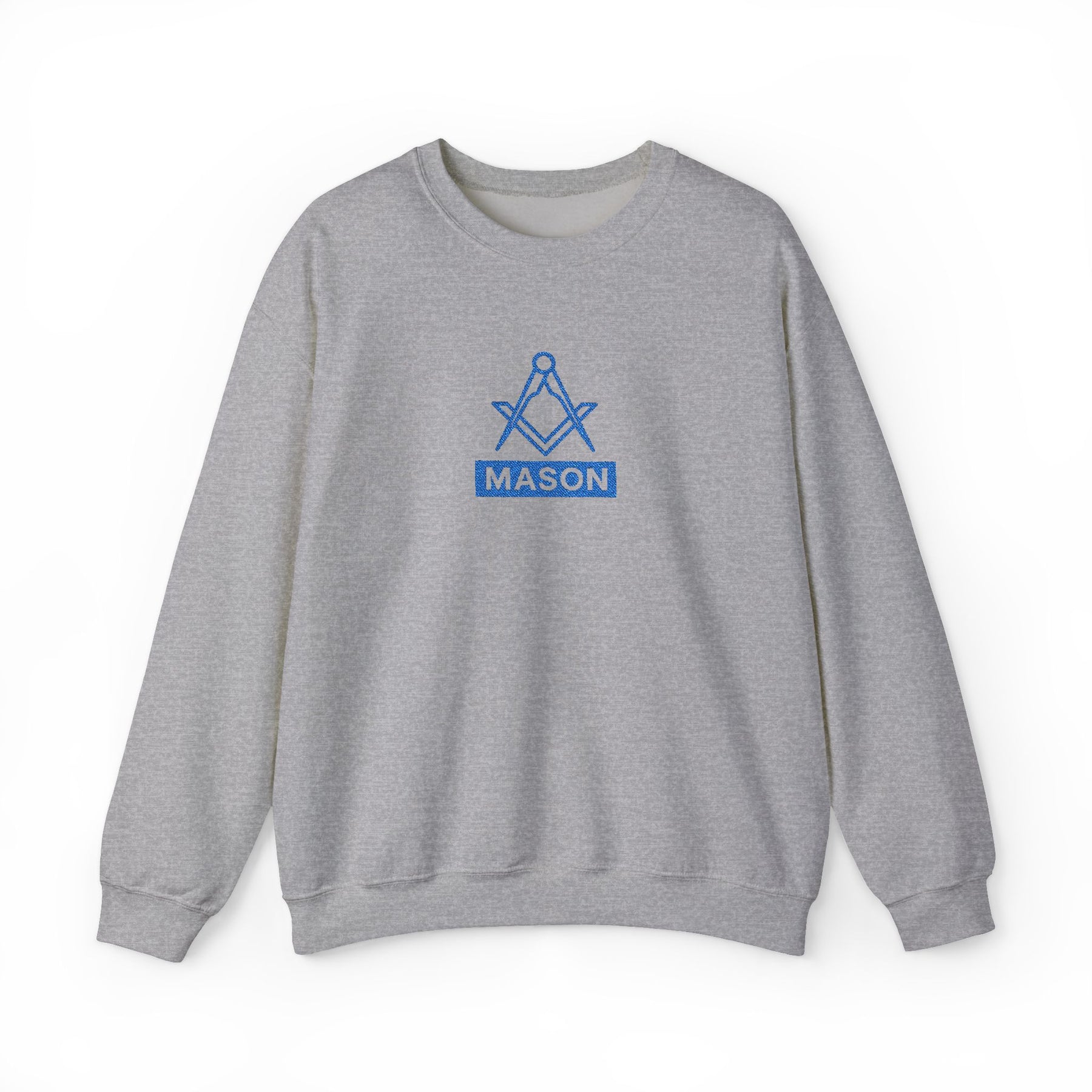 Master Mason Blue Lodge Sweatshirt - Classic Mason Square & Compass Design - Bricks Masons
