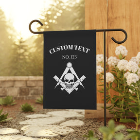 Widows Sons Yard Flag - White Skull & Bones Personalized - Bricks Masons