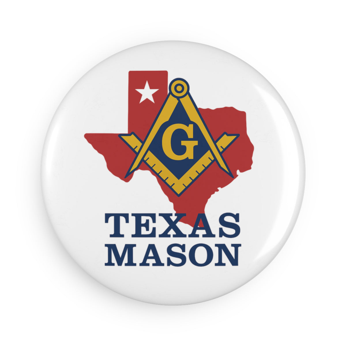 Master Mason Blue Lodge Magnet - Decorative Refrigerator - Bricks Masons