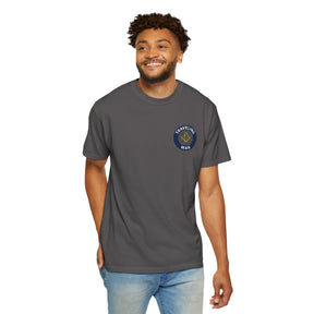 Master Mason Blue Lodge T-Shirt - Traveling Mason Garment-Dyed Tee - Bricks Masons