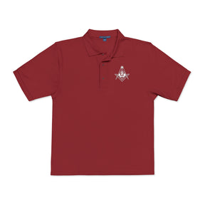Master Mason Blue Lodge Canada Jurisdiction Polo Shirt - Embroidered S&C Various Colors - Bricks Masons