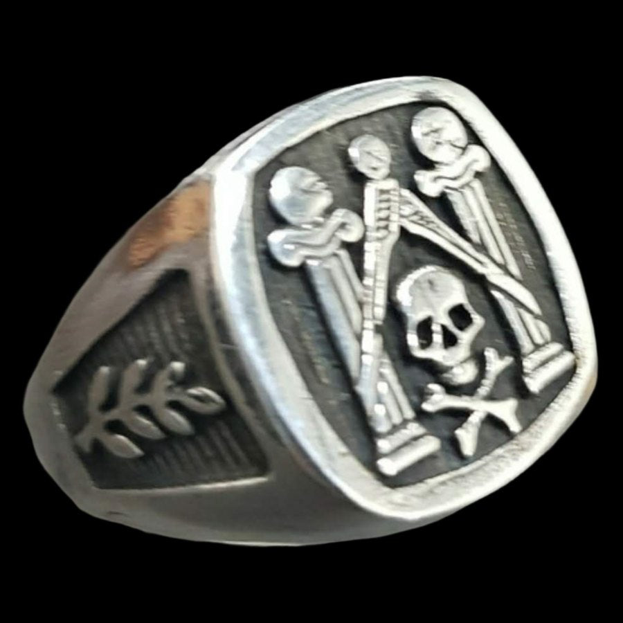 Masonic Master Ring Silver Freemasonry 1.5 cm 10 g Art 1336 - Bricks Masons