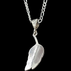 Masonic Pendant Enameled Acacia Leaf in Silver 3 cm Art 1338 - Bricks Masons