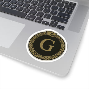 Master Mason Blue Lodge Sticker Decal - Kiss-Cut Ouroboros - Bricks Masons