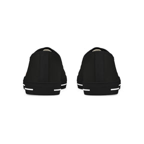 Heroines of Jericho Sneaker - Low Top Sneaker Black & White Colorful Emblem - Bricks Masons