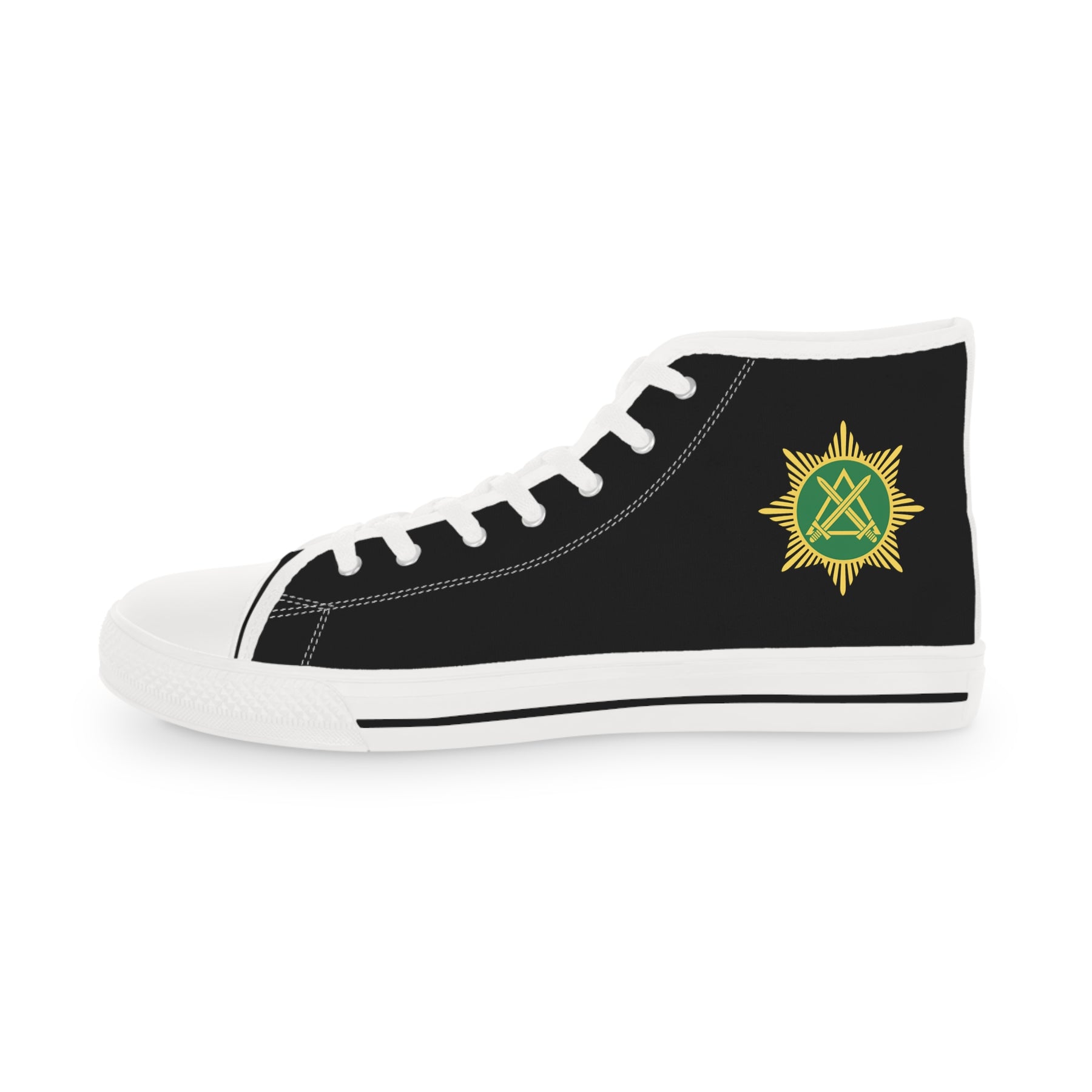 Knight Masons Sneaker - High Top Black & White - Bricks Masons
