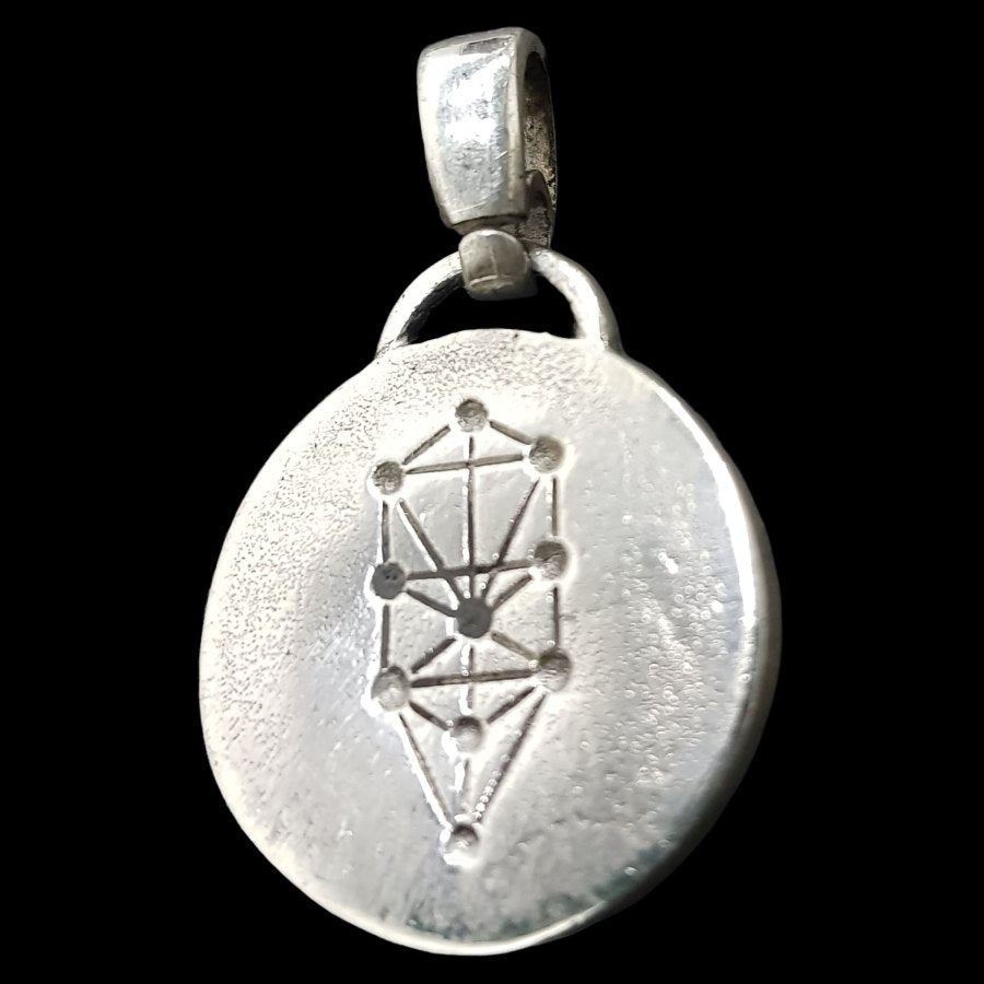 I said Kabbalah DISSIPATE THE WRATH Yud Vav Pei NAME OF GOD 56 POYEL in Silver 2.5 Cm 9 Gr Art 1775 - Bricks Masons