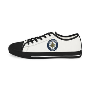 Master Mason Blue Lodge Sneaker - Low Top Sneaker Black & White Traveling Mason - Bricks Masons