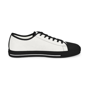 LOCOP Sneaker - Low Top Sneaker Black & White Purple Emblem - Bricks Masons