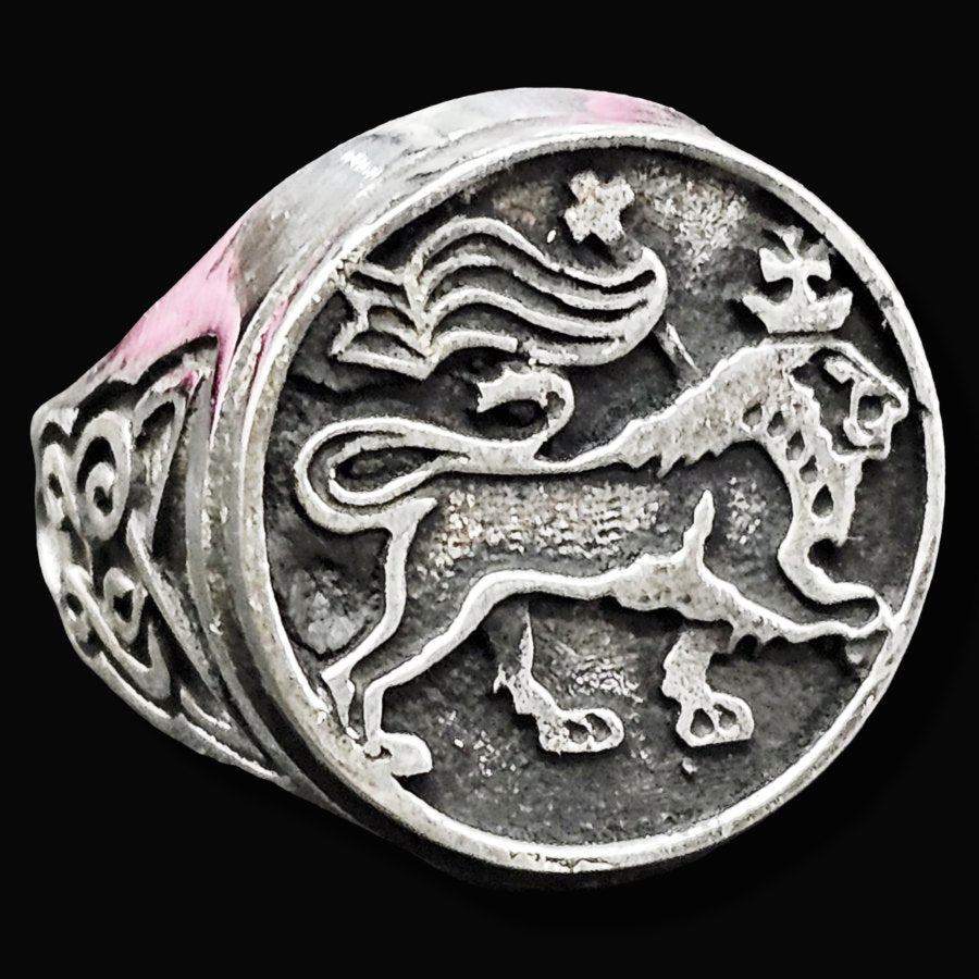 Lion Rastafari Judah Ring In Silver 1.8 Cm 15 Gr Art 1696 - Bricks Masons