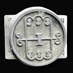 Demon Ring 7 Marquis Aamon 72 Demons Lesser Key of Solomon Goetia In Silver 2.2 cm x 1.8 cm 18 Gr Art 1785 - Bricks Masons