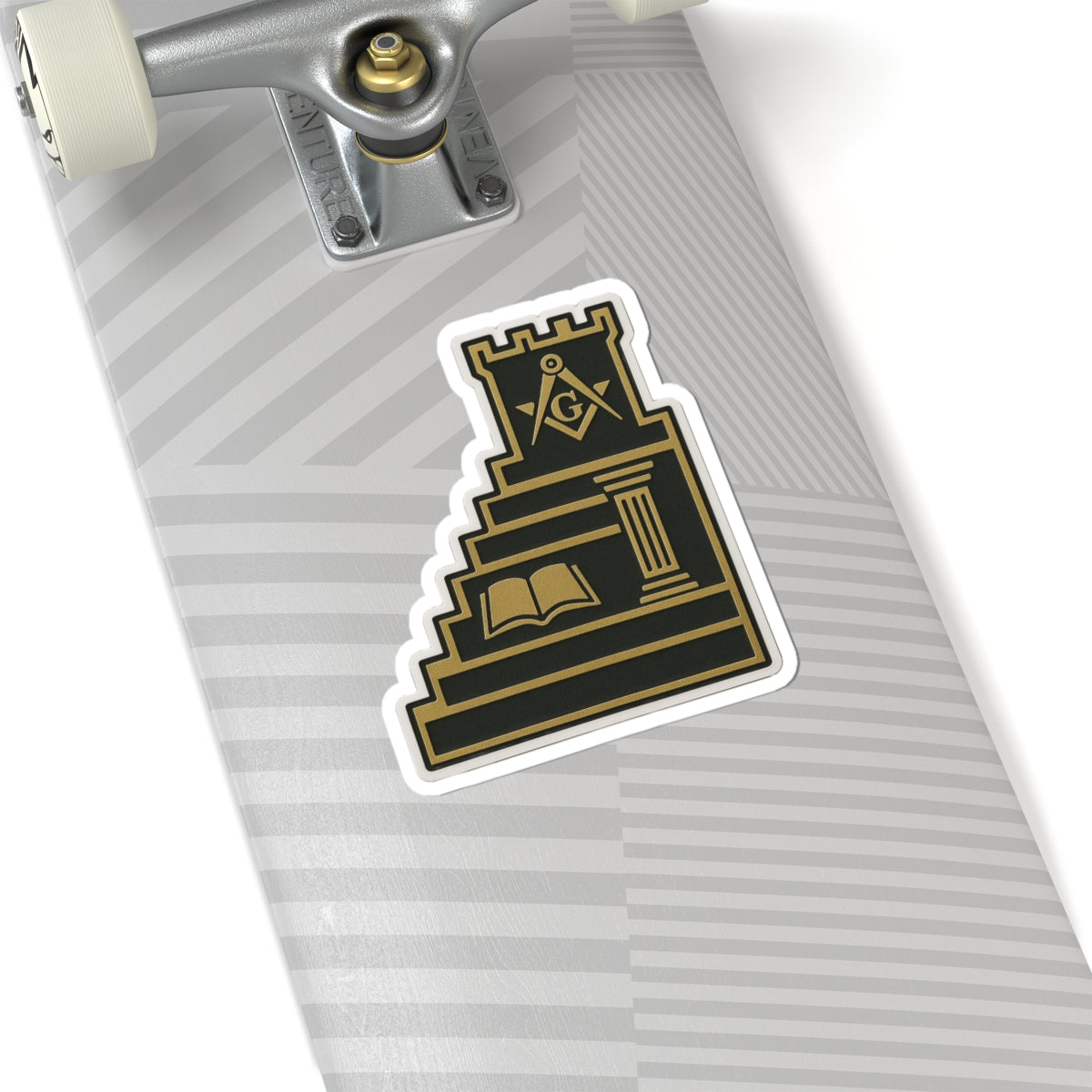 Master Mason Blue Lodge Sticker Decal - Kiss-Cut Colorful - Bricks Masons