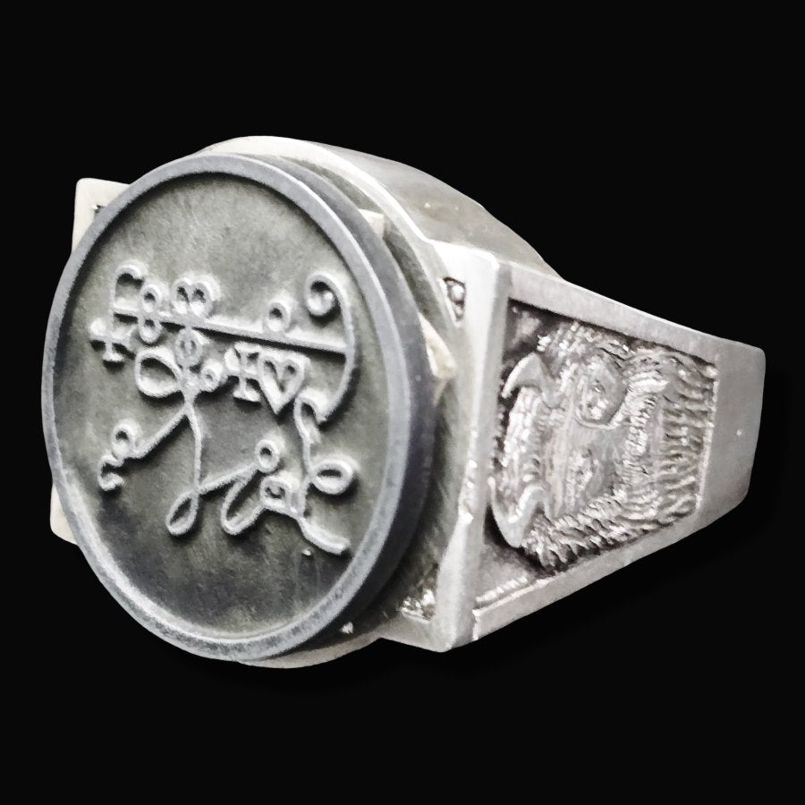 Ancient Israel Ring - Key of Solomon BELETH In Silver - Bricks Masons