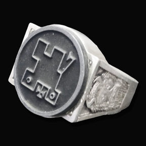 Ancient Israel Ring - Key of Solomon COUNT ALPHAS - Bricks Masons