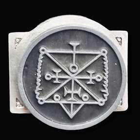 Demon Ring 57 PRESIDENT OSE 72 Demons Lesser Key of Solomon Goetia In Silver 2.2 cm x 1.8 cm 18 Gr Art 1835 - Bricks Masons