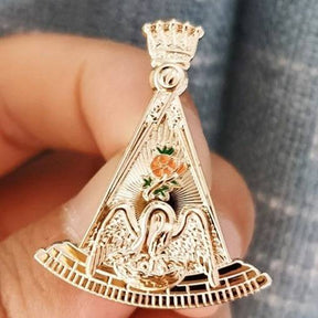 18th Degree Scottish Rite Lapel Pin - 31mm Tall - Bricks Masons