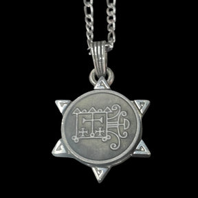 I commemorate Demon 55 PRINCE OROBAS and Secret Seal of Solomon 72 Demons Lesser Key of Solomon Goetia In Silver 3 x 2.5 cm 12 Gr Art 1914 - Bricks Masons
