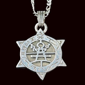 Demon Pendant 59 MARQUES ORIAS and Secret Seal of Solomon 72 Demons Lesser Key of Solomon Goetia In Silver 3 x 2.5 cm 12 Gr Art 1918 - Bricks Masons