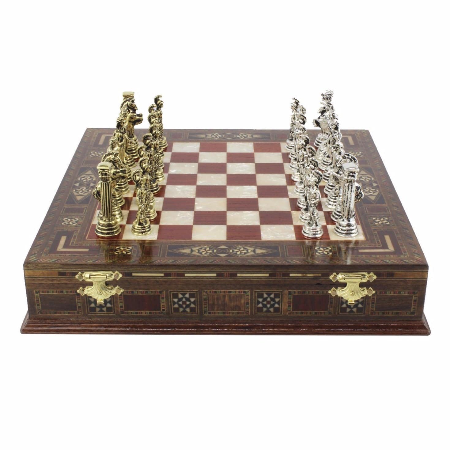 Master Mason Blue Lodge Chess Set - Hand Workmanship Patterns