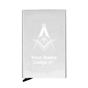 Master Mason Blue Lodge Credit Card Holder - Various Colors - Bricks Masons