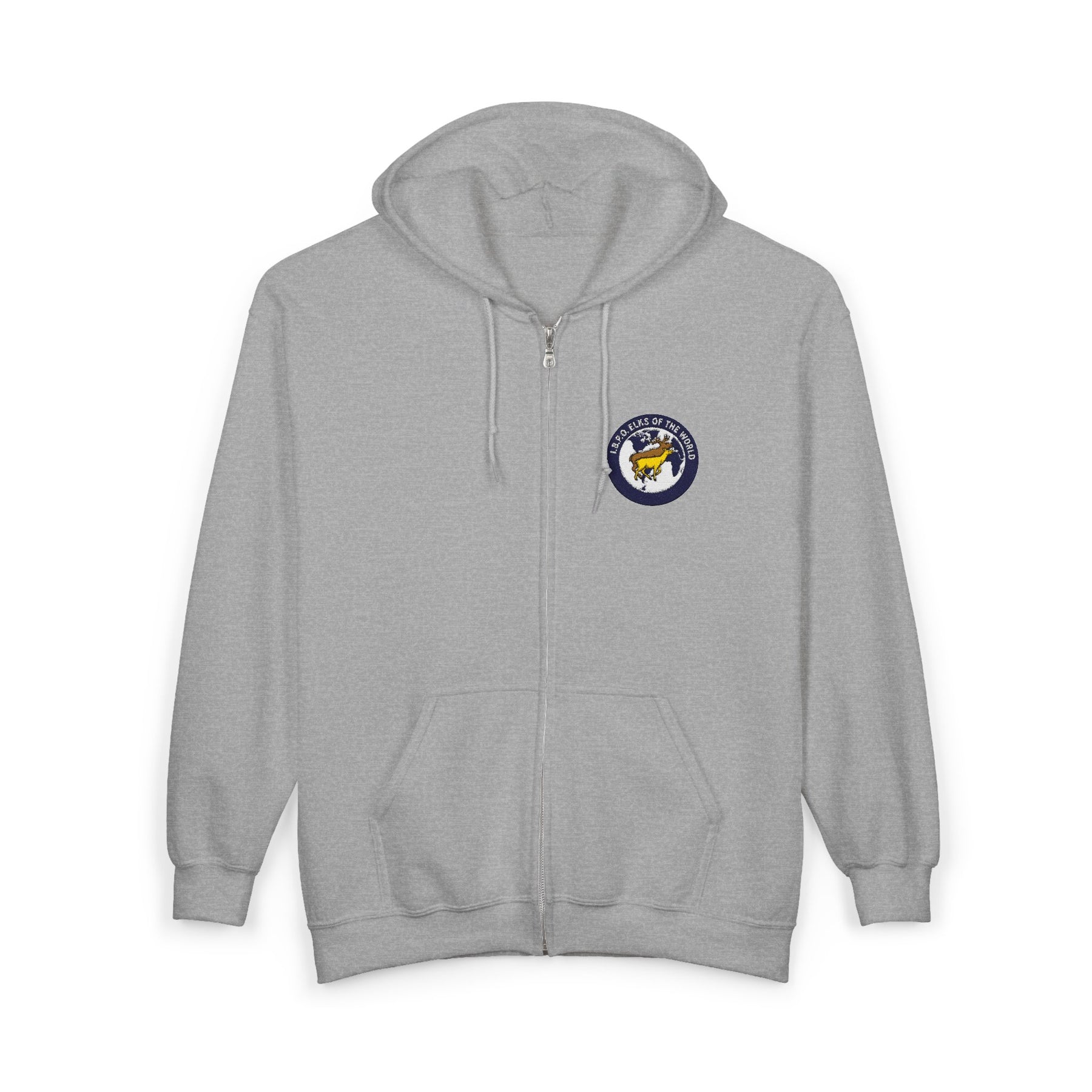 Elks of the World Hoodie - Zip Up Jacket Everyday Style - Bricks Masons