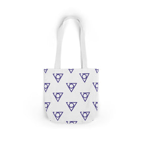 LOCOP Tote Bag - White & Purple Polyester - Bricks Masons