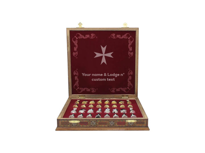 Order of Malta  Chess Set - 16.5" (42cm) - Bricks Masons