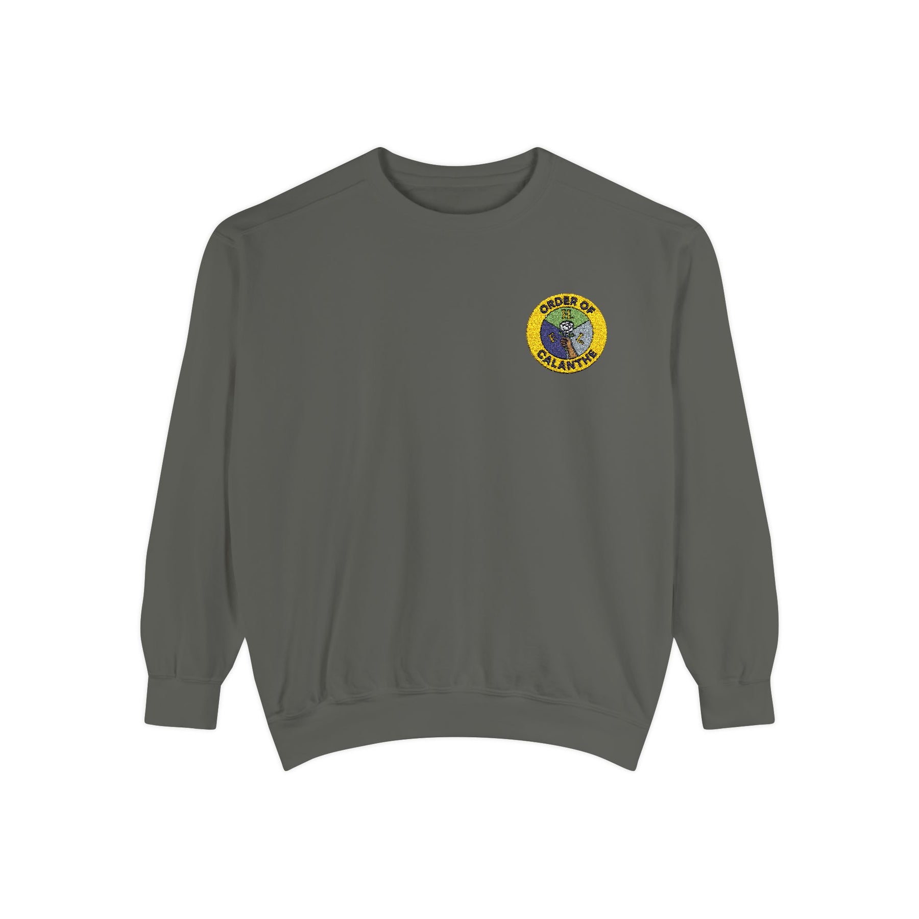 Order of Calanthe Sweatshirt - Left Chest Embroidered Badge - Bricks Masons