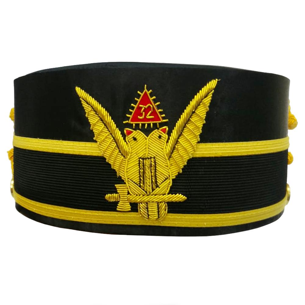 32nd Degree Scottish Rite Crown Cap - Wings UP Double-Head Eagle