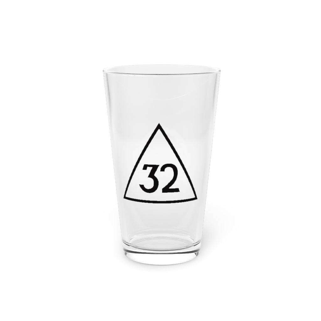32nd Degree Scottish Rite Pint Glass - 16oz - Bricks Masons