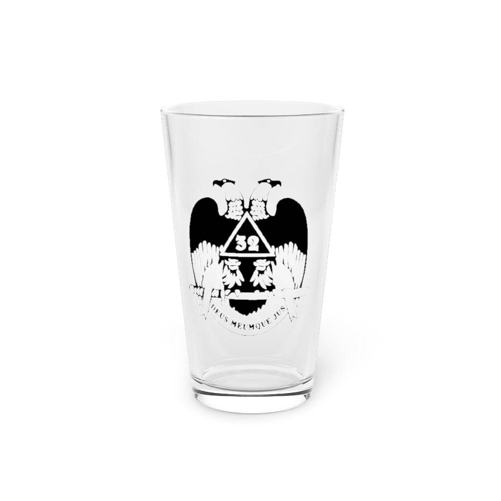 32nd Degree Scottish Rite Pint Glass - Wings Down 16oz - Bricks Masons