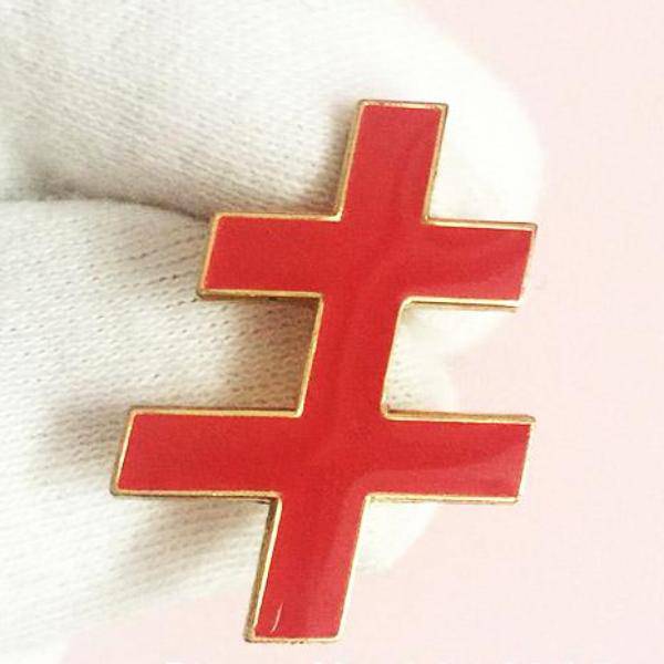 33rd Degree Scottish Rite Lapel Pin - Red 1" - Bricks Masons